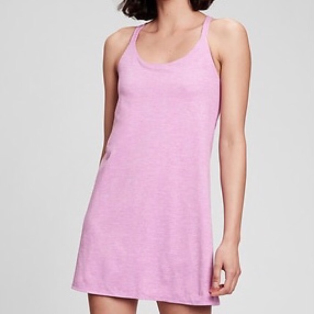 GAP Plus Size Light Purple Brushed Tech Jersey Athletic Dress